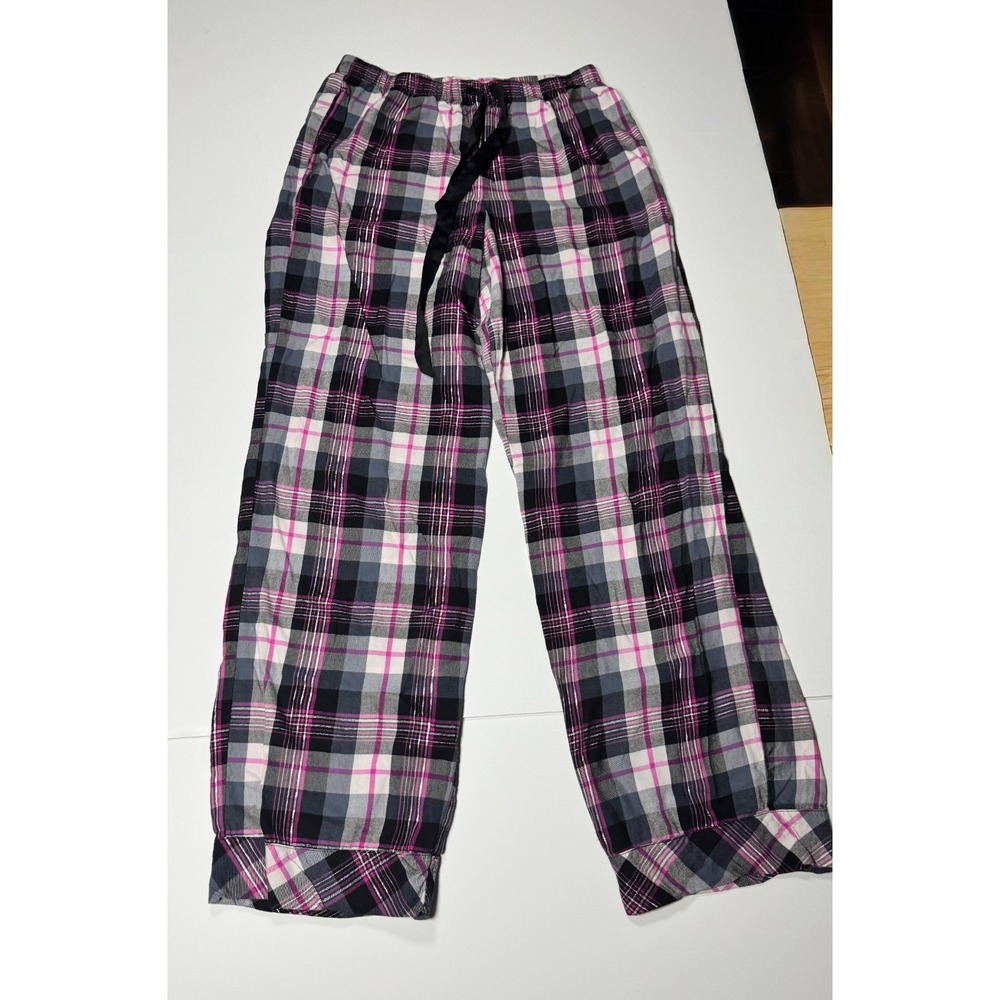 Victoria's Secret Pajama Pants Women Small Multicolor Plaid Drawstring Sleepwear